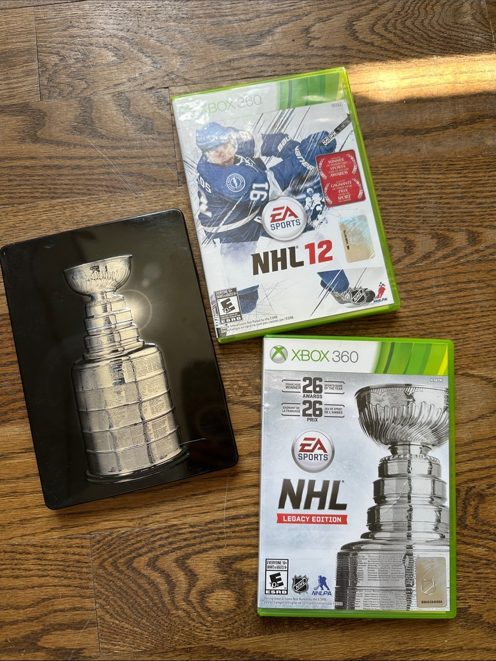 EA SPORTS NHL 13 Stanley Cup edition NHL 12 & Legacy Edition Xbox 360 Bundle